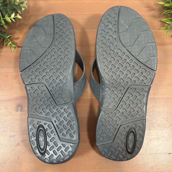 Oakley Men's B1B Flip Flop Grey Sandals Size 11 - Picture 6 of 7